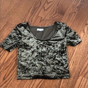 velvet crop top silence+noise from urban